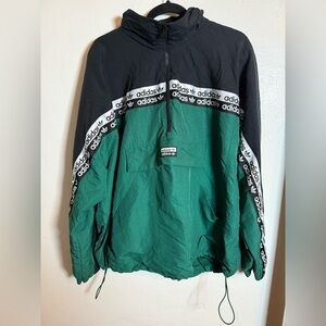 Adidas Original R.Y.V. Teal Jacket with Logo Patch Men’s Size Large